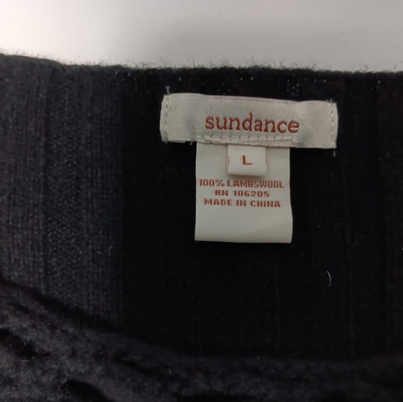 Sundance 💯 Wool Ladies Sweater.  Size L - Picture 6 of 7